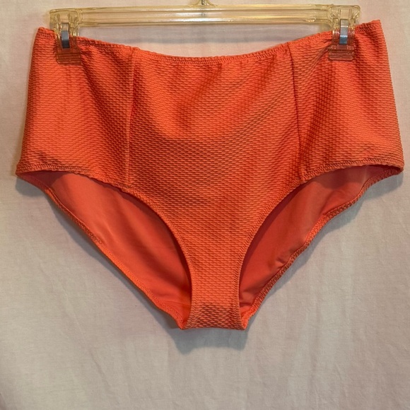 aerie Other - AA-37 Aerie NWT High Waisted Full Coverage Orange Lined‎ Summer Bikini Bottoms
